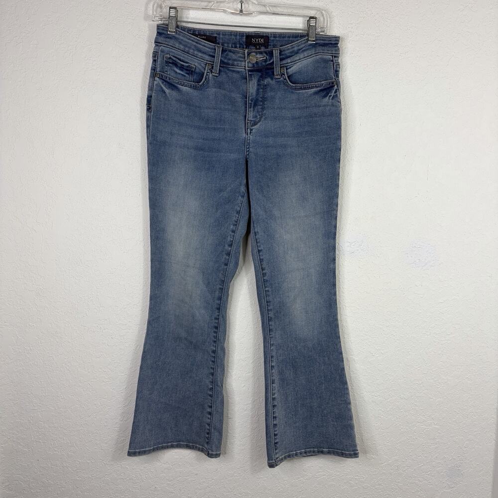 NYDJ Flare future Fit Jeans Size 2 Lift x Tuck Technology Cotton Blend, denim